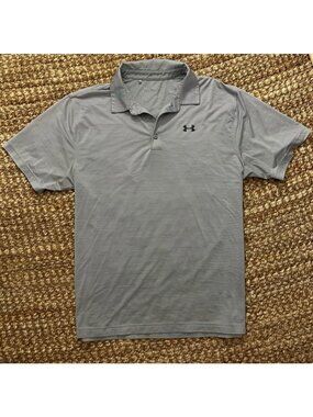Under Armour Performance Polo Shirt Gray (XL Men’s) Loose Fit